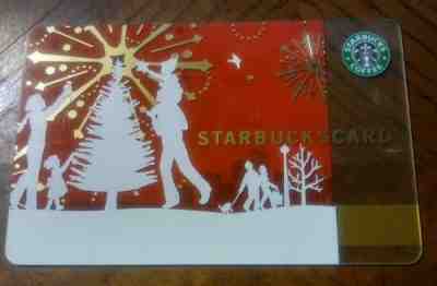 USED 2006 Christmas Starbucks "Tree Lighting" Gift Card Old Logo USA $0 Balance - Sold on eBay Nov, 25th 2018 for $4.00
