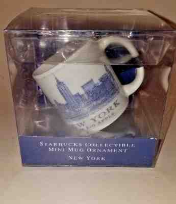 Starbucks Rare Mini Mug Ornament New York City NYC Architectural 2oz 2007 NIB - Sold on eBay Nov, 24th 2018 for $10.00