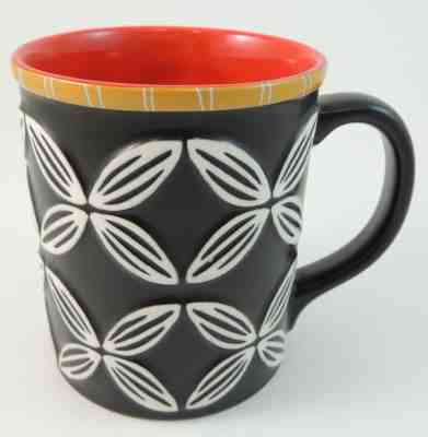 Starbucks New Bone China Black and White Star Coffee Mug with Red Interior 2008 - Sold on eBay Nov, 25th 2018 for $13.25