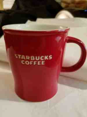 Rare 2008 Starbucks Solid Red & White Coffee Mug 14 oz - Sold on eBay Nov, 25th 2018 for $8.00