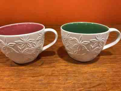 2 Starbucks 2008 Christmas 13 Oz. Coffee Mugs Cups Embossed EUC! - Sold on eBay Nov, 25th 2018 for $14.00
