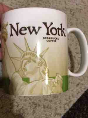 Starbucks Ceramic Coffee Mug New York Illustrated Collector Series 2009 16 Oz - Sold on eBay Nov, 25th 2018 for $12.99
