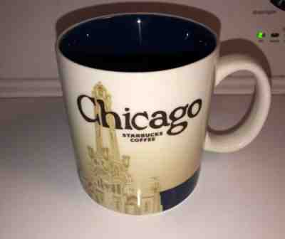 Starbucks  2009 CHICAGO Coffee Mug  16oz.  COLLECTOR SERIES - Sold on eBay Nov, 25th 2018 for $17.09