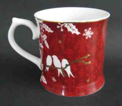 Starbucks 2010 Rosanna Holiday / Christmas Red / Gold Dove Mug - Sold on eBay Nov, 25th 2018 for $5.00