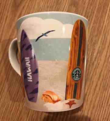 Starbucks Mug 2010 Hawaiian Surfboards Turtle Shark Beach New Hawaii Coffee Mug - Sold on eBay Nov, 24th 2018 for $14.99