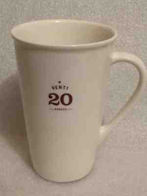 STARBUCKS Coffee Mug VENTI 20 Ounces Oz.- White 2010 Retired - Sold on eBay Nov, 24th 2018 for $16.50