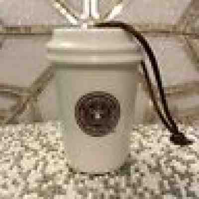 Starbucks Ornament Christmas Holiday 2011 To Go Cup Brown Mermaid Logo 1971 - Sold on eBay Nov, 25th 2018 for $10.00