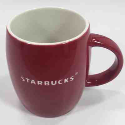 2011 Starbucks 16oz Red Barrel Etched Coffee Mug - Sold on eBay Nov, 24th 2018 for $7.50
