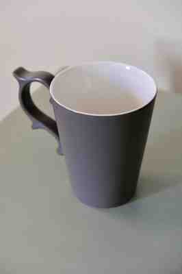Starbucks Tazo taupe 2012 coffee/tea mug with rococo scroll handle - Sold on eBay Nov, 25th 2018 for $20.00