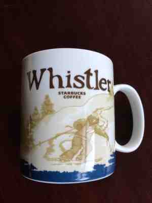 STARBUCKS WHISTLER BC CANADA COFFEE MUG 16 OZ GLOBAL CITY ICON 2012 - Sold on eBay Nov, 25th 2018 for $20.00