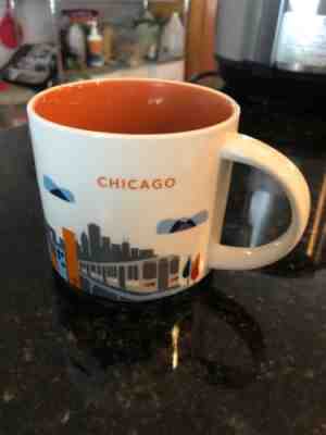 Starbucks Coffee 2012 Chicago YOU ARE HERE Collection Large 16 Oz Mug Cup MINT - Sold on eBay Nov, 24th 2018 for $8.99