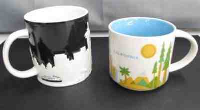 2x Starbucks Collectible Mugs : Seattle 2012 & California 2015 - Sold on eBay Nov, 24th 2018 for $12.00