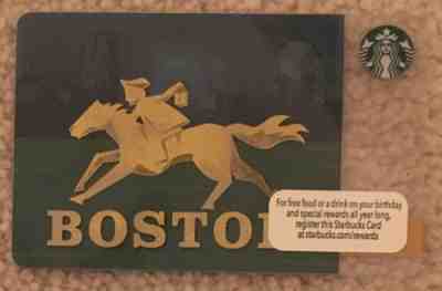 Starbucks 2013 Boston Paul Revere Card - Sold on eBay Nov, 25th 2018 for $4.99