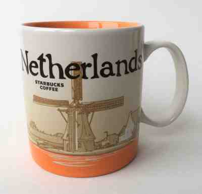 Starbucks Coffee 2013 Global Icon Series Netherlands Mug Cup 16oz Thailand  - Sold on eBay Nov, 25th 2018 for $30.80