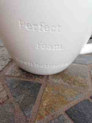 Starbucks 2013 Coffee Mug 12 Fl. Oz. Engraved :  "Perfect Foam Even Better Day" - Sold on eBay Nov, 25th 2018 for $7.99