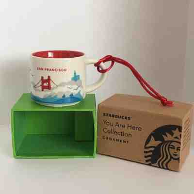Starbuck You Are Here Collection San Francisco Mug Ornament 2013 - Sold on eBay Nov, 24th 2018 for $19.50