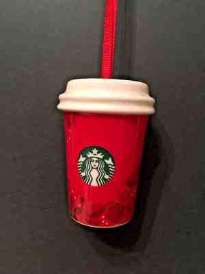 Starbucks 2013 Christmas Red Holiday Cup Christmas Holiday Ornament EUC! - Sold on eBay Nov, 24th 2018 for $6.99