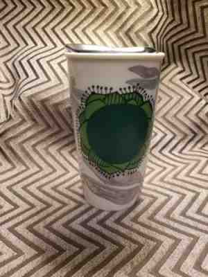 2014 Starbucks Dragonfly Travel Mug Holiday DOT Collection 12 Fl Oz 6" Tall - Sold on eBay Nov, 25th 2018 for $11.00
