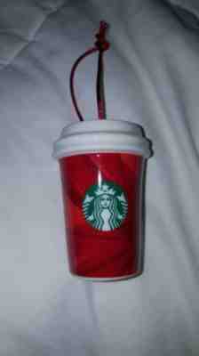 Starbucks 2014 Christmas Holiday Ceramic Ornament To Go Cup Mermaid Logo - Sold on eBay Nov, 25th 2018 for $3.00