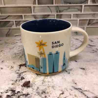 Starbucks You Are Here Collection San Diego 2014 14 OZ Coffee Mug - Sold on eBay Nov, 25th 2018 for $20.00