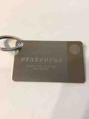 STARBUCKS 2014 LTD EDITION STERLING SILVER MINI GIFT CARD KEYCHAIN $0 BALANCE - Sold on eBay Nov, 24th 2018 for $50.00