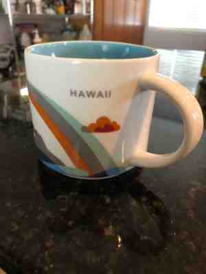 Starbucks Hawaii You Are Here Collection 2014 Mug STARBUCKS Coffee Tea 14 oz - Sold on eBay Nov, 24th 2018 for $8.99
