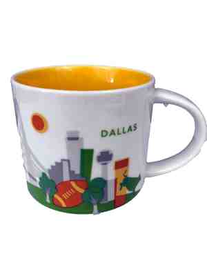 Starbucks You Are Here Collection 2015 Ceramic Dallas Coffee Mug 14 FL Oz - Sold on eBay Nov, 25th 2018 for $3.99