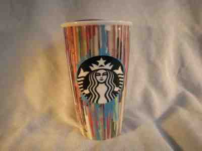 Starbucks Travel Ceramic Tumbler Mug Coffee Cup Drip Design 2015 - Sold on eBay Nov, 25th 2018 for $21.00