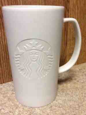 HTF Starbucks Coffee 2015 Embossed Etched White Siren G Grande Mug Tea Cup 16 oz - Sold on eBay Nov, 25th 2018 for $34.86