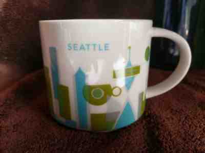 Starbucks Coffee YAH Mug 2015 SEATTLE You Are Here Cup 14 oz  - Sold on eBay Nov, 25th 2018 for $5.50