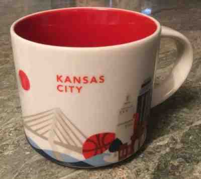 Starbucks  ~ Kansas City ~ You Are Here ~ Coffee Mug Cup ~ 2015 Collection - Sold on eBay Nov, 25th 2018 for $12.00