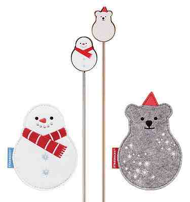 2015 Korea Starbucks Christmas Snowman Polar bear Coaster Muddler 4ea SET - Sold on eBay Nov, 24th 2018 for $39.33