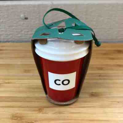 Starbucks Ceramic Colorado Red Cup Christmas Ornament 2016 Holiday Collection  - Sold on eBay Nov, 24th 2018 for $9.99