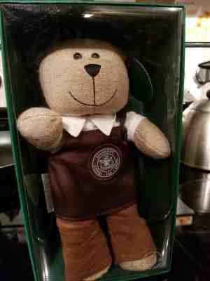 New Starbucks 2016 PIKE PLACE STORE Bearista Boy Teddy Bear Barista Xmas Ltd Ed. - Sold on eBay Nov, 24th 2018 for $13.50