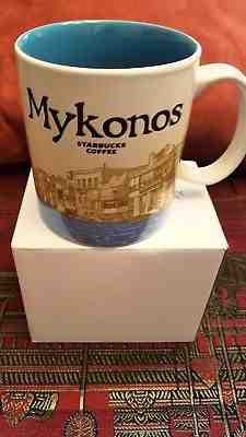 STARBUCKS ~ Mykonos ~ Global Icon Mug ~16oz (New) Greece NWT 2016 (Thai Made) - Sold on eBay Nov, 24th 2018 for $30.99