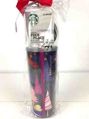 Starbucks Christmas Holiday Coffee Tumbler Mug 2017 16 Ounces New Holiday Blend - Sold on eBay Nov, 25th 2018 for $19.50