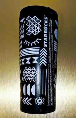 Starbucks 2017 Black & White Stainless Steel Travel Tumbler Mug Thermos ? Rare ? - Sold on eBay Nov, 25th 2018 for $8.95