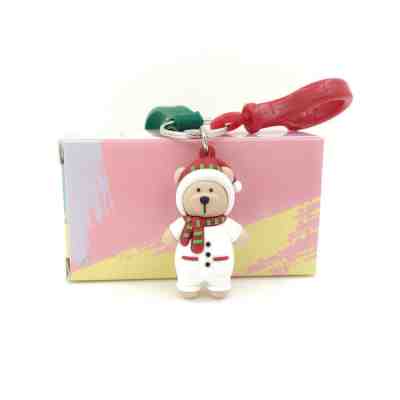 Starbucks 2017 Merry Christmas Bear Key Chain White Jacket Bearista Bear Coffee  - Sold on eBay Nov, 25th 2018 for $9.99