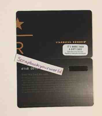 Starbucks Reserve 2017 USA Collectible gift card Extremely Rare - Sold on eBay Nov, 24th 2018 for $4.85