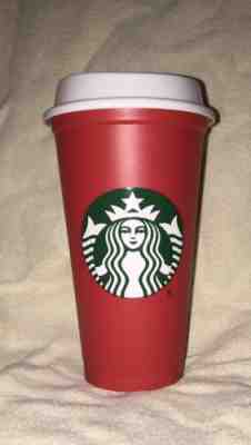 Starbucks Coffee Reusable 16 oz Red Cup Christmas Holiday 2018 - Sold on eBay Nov, 25th 2018 for $7.99