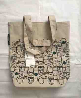 NEW 2018 STARBUCKS ANYWHERE TOTE BAG GREEN BLACK BROWN - Sold on eBay Nov, 25th 2018 for $20.95