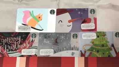 5sheet SET!Starbucks Japan 2018 Holiday winter card - Sold on eBay Nov, 25th 2018 for $38.00