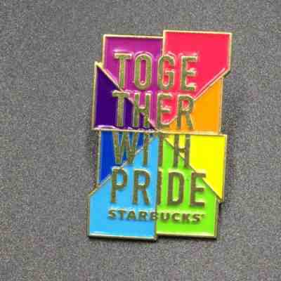 Starbucks London Pride Pin Badge 2018 LGBT Together with Pride Rainbow New Metal - Sold on eBay Nov, 25th 2018 for $27.99