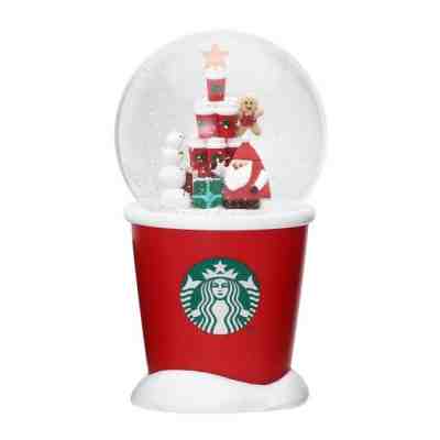 STARBUCKS JAPAN HOLIDAY2018 CHRISTMAS SNOW DOME RED CUP GLOBE X'mas GIFT LIMITED