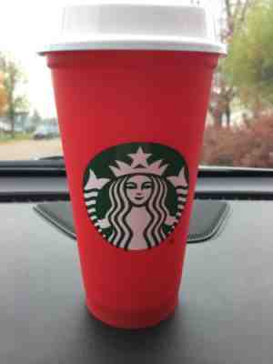 New Starbucks Coffee Reusable 16oz Red Cup Christmas Holiday 2018 RARE Promotion - Sold on eBay Nov, 24th 2018 for $12.95