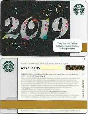 FRANCE  Starbucks card  NEW * YEAR  2019 *  2018  with Print Mark on back - Sold on eBay Nov, 24th 2018 for $4.95