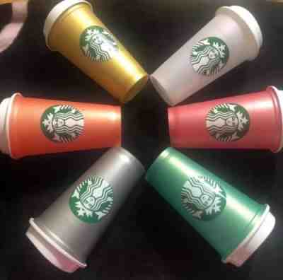 2018 Starbucks Reusable Cup Collection Limited Holiday Tumbler 16 oz - 6 Pack - Sold on eBay Nov, 24th 2018 for $20.00