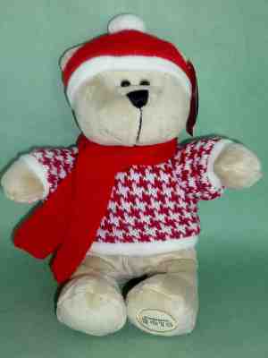 Starbucks Bear Christmas Holiday Boy Bearista Red Scarf & Hat 2018 New 10 inches - Sold on eBay Nov, 24th 2018 for $34.99
