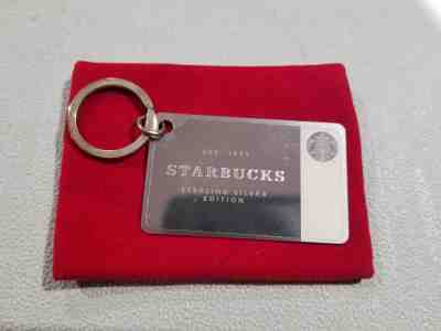 2014 Limited Edition Starbucks .925 Sterling Silver Gift Card Keychain $50 Bal - Sold on eBay Nov, 28th 2018 for $96.00