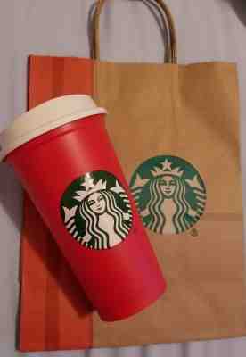 Starbucks 2018 Red Reusable 16oz Cup! *Limited Edition* - Sold on eBay Nov, 28th 2018 for $9.50